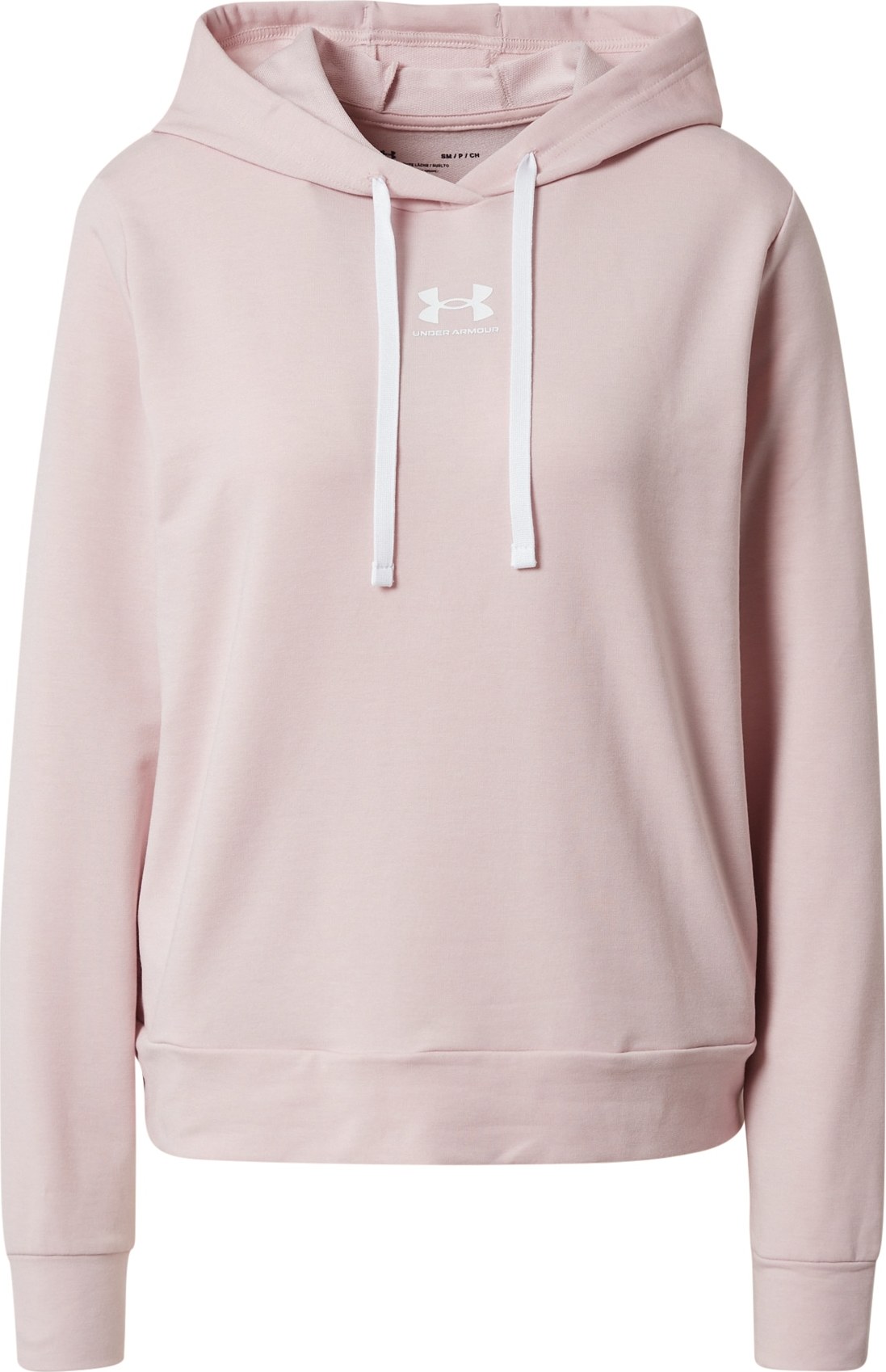 UNDER ARMOUR Sportovní mikina 'Rival' růžová / bílá