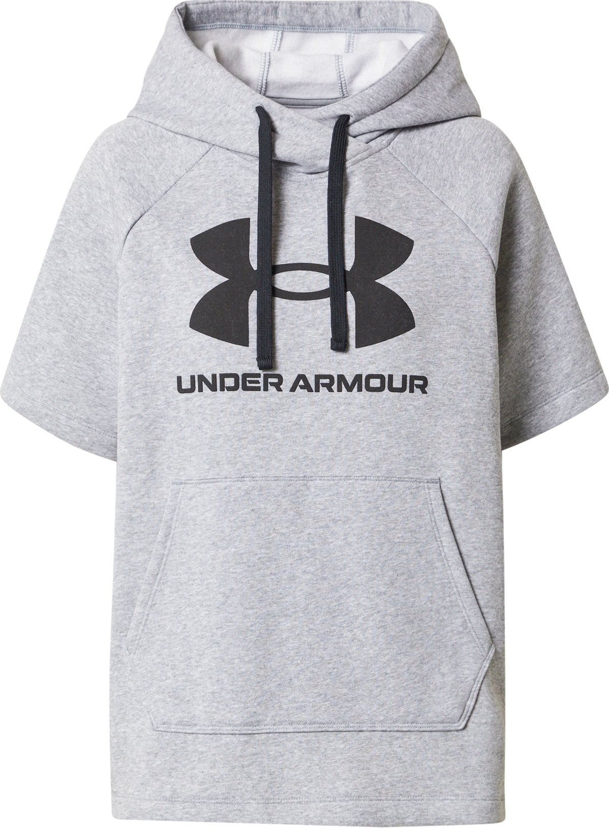 UNDER ARMOUR Sportovní mikina 'RIVAL' šedý melír / černá