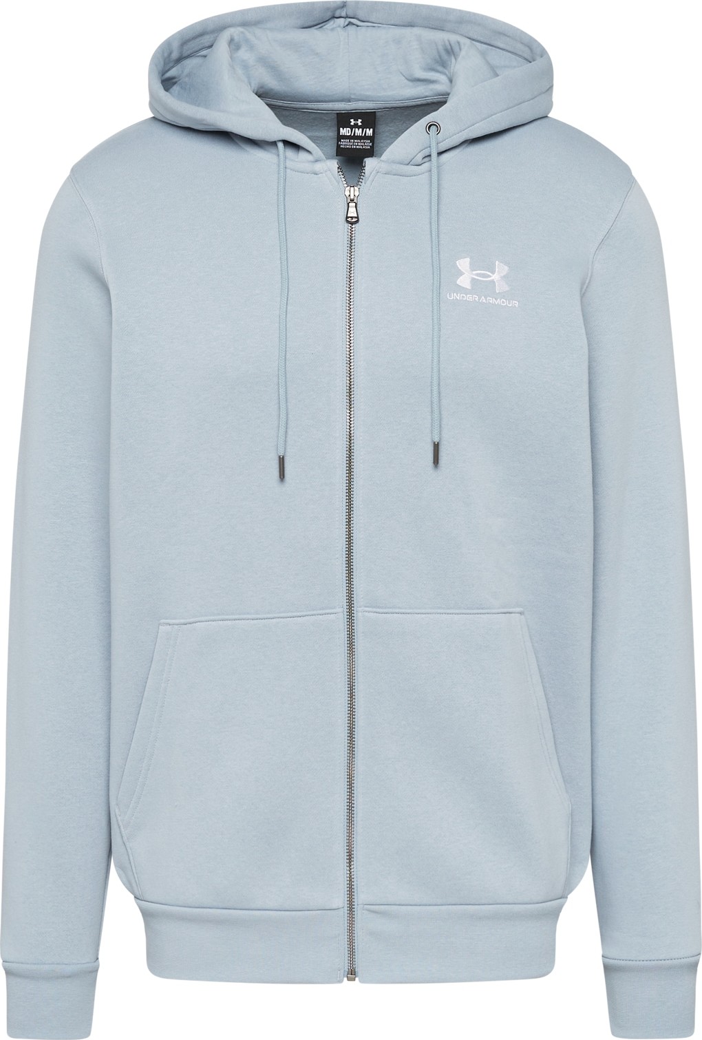 UNDER ARMOUR Sportovní mikina světlemodrá / bílá