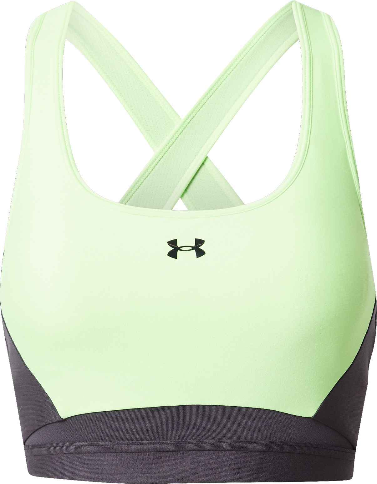 UNDER ARMOUR Sportovní podprsenka limetková / černá