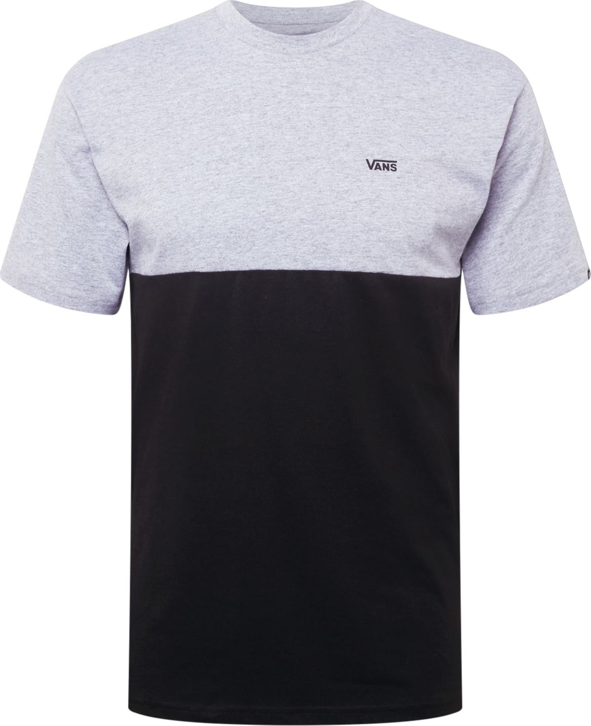 VANS Tričko 'MN COLORBLOCK TEE' šedý melír / černá