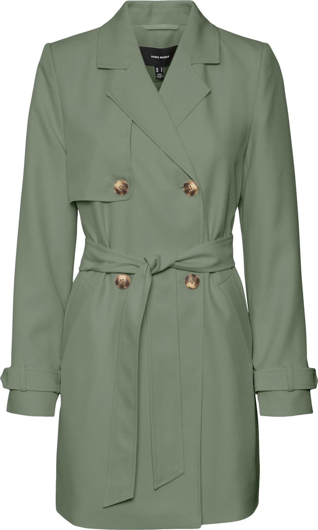 VERO MODA Přechodný kabát 'CELESTE' khaki