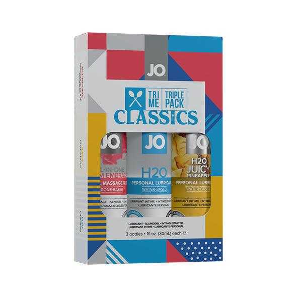 JO H2O TRI ME Classic sada 3ks lubrikačních gelů System JO