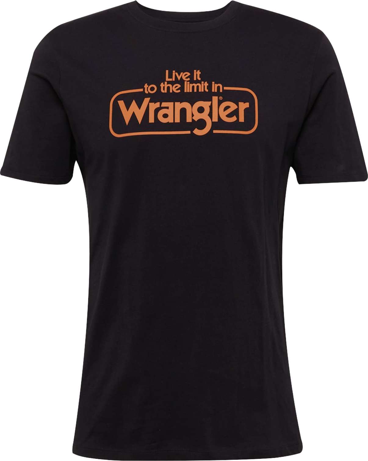 WRANGLER Tričko oranžová / černá