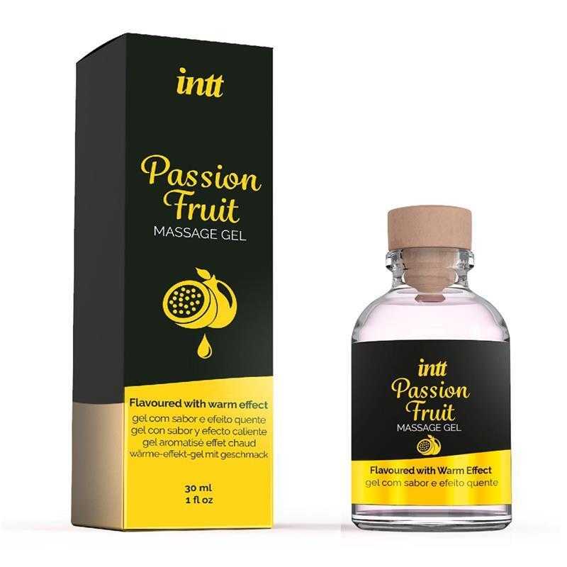 intt Passion Fruit Masážní gel s hřejivým efektem 30 ml intt