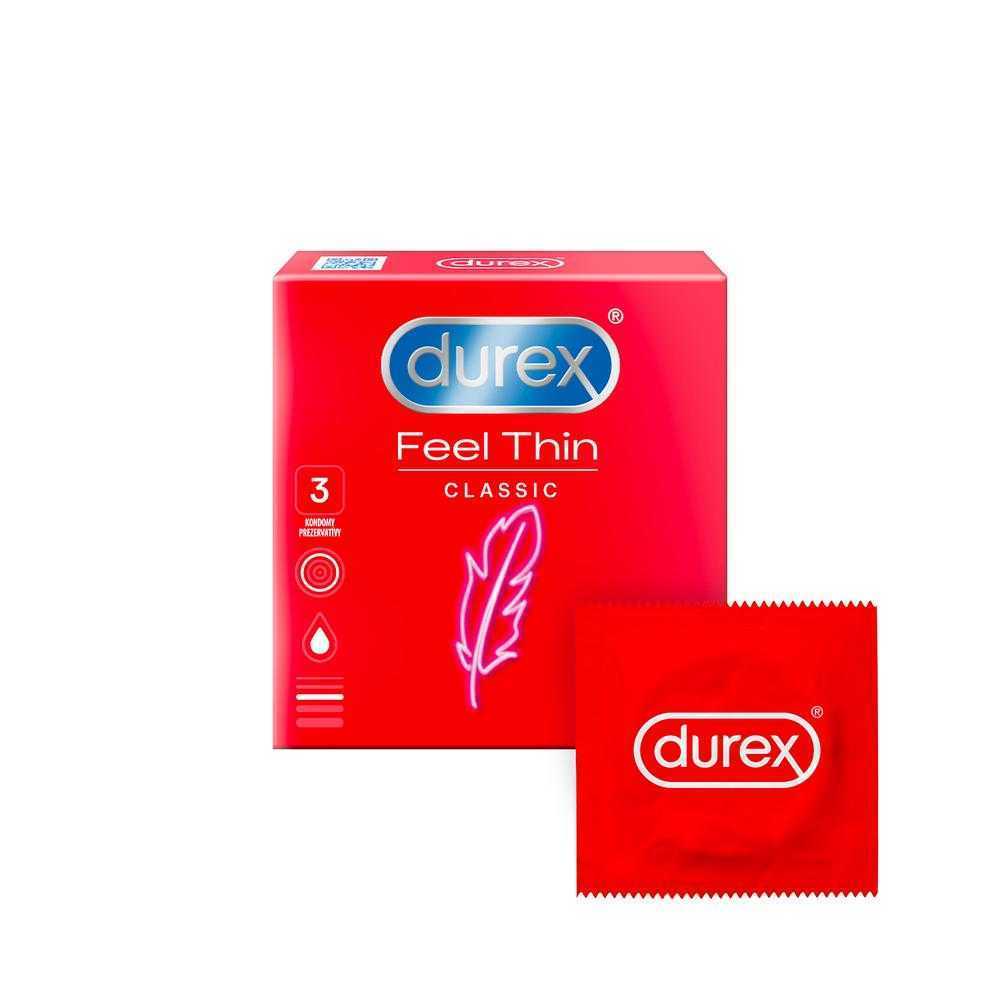 Durex Feel Thin Classic kondomy 3 ks Durex