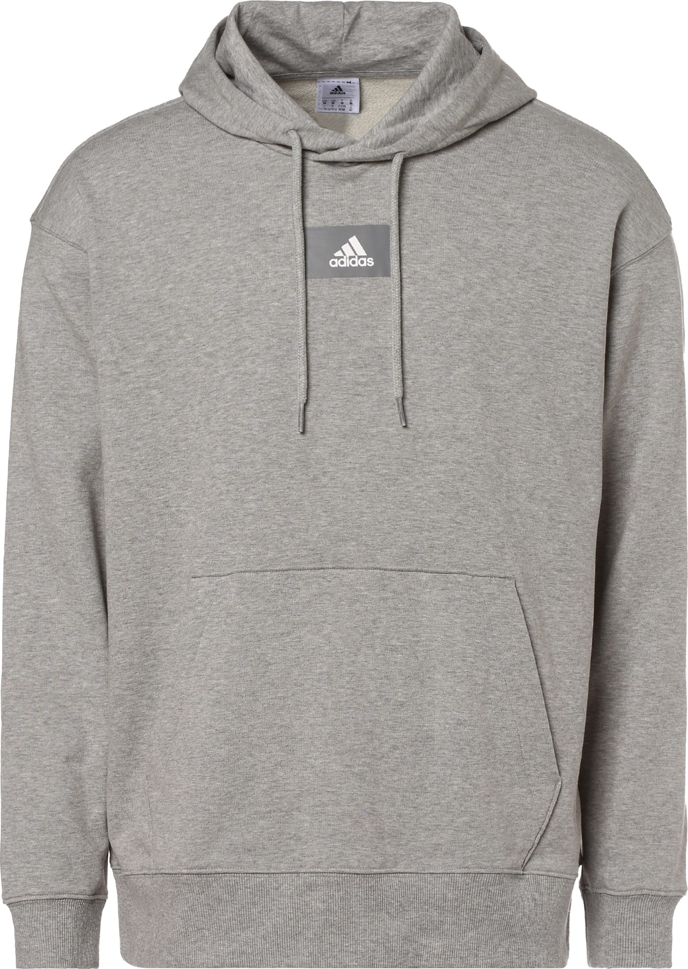 ADIDAS SPORTSWEAR Sportovní mikina šedá / světle šedá / bílá