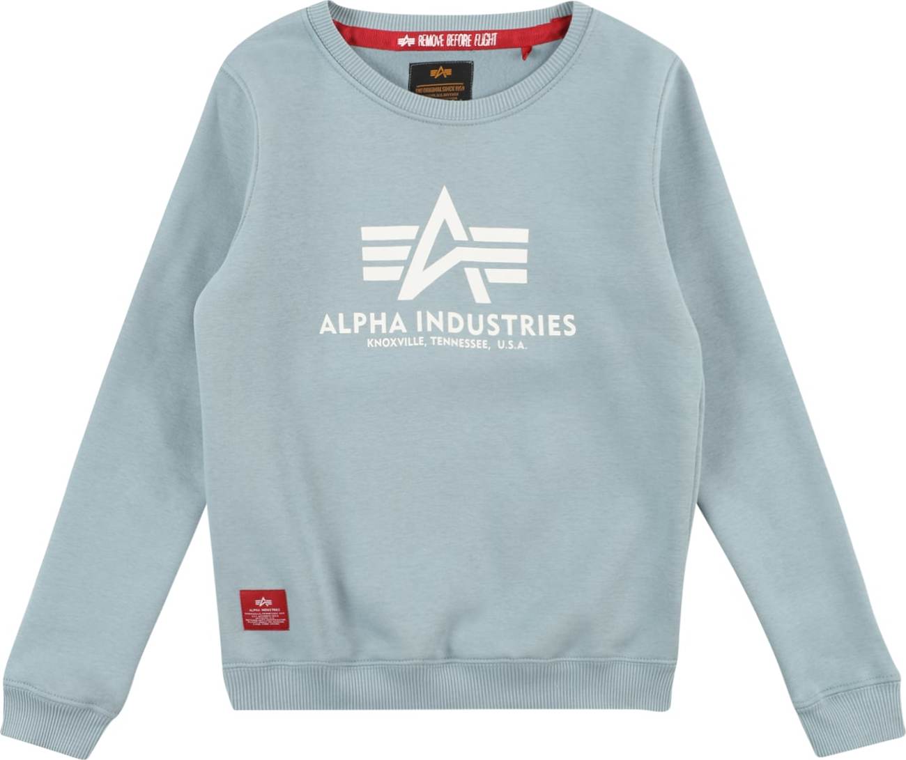 ALPHA INDUSTRIES Mikina šedá / offwhite