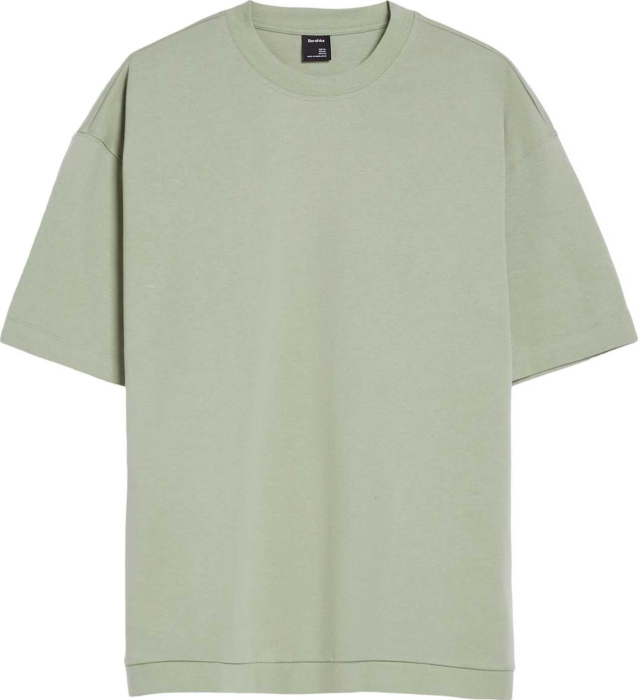 Bershka Tričko khaki