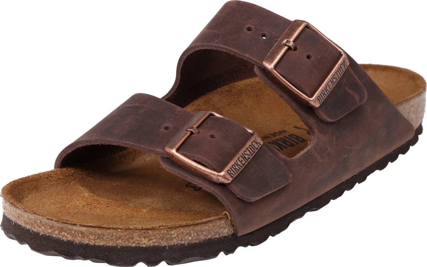 BIRKENSTOCK Pantofle 'Arizona' tmavě hnědá