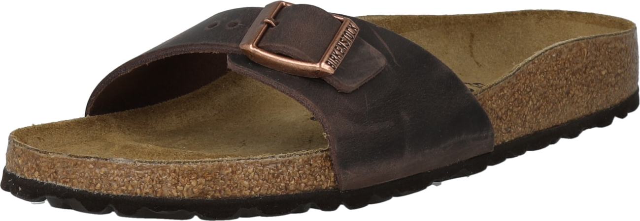 BIRKENSTOCK Pantofle hnědá