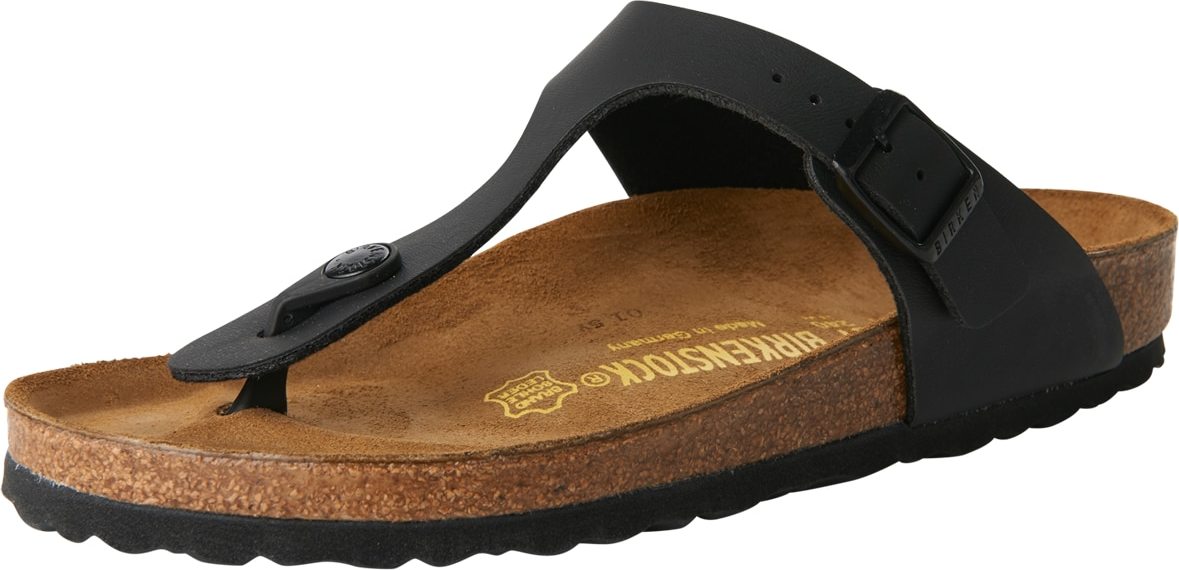 BIRKENSTOCK Žabky 'Gizeh' černá