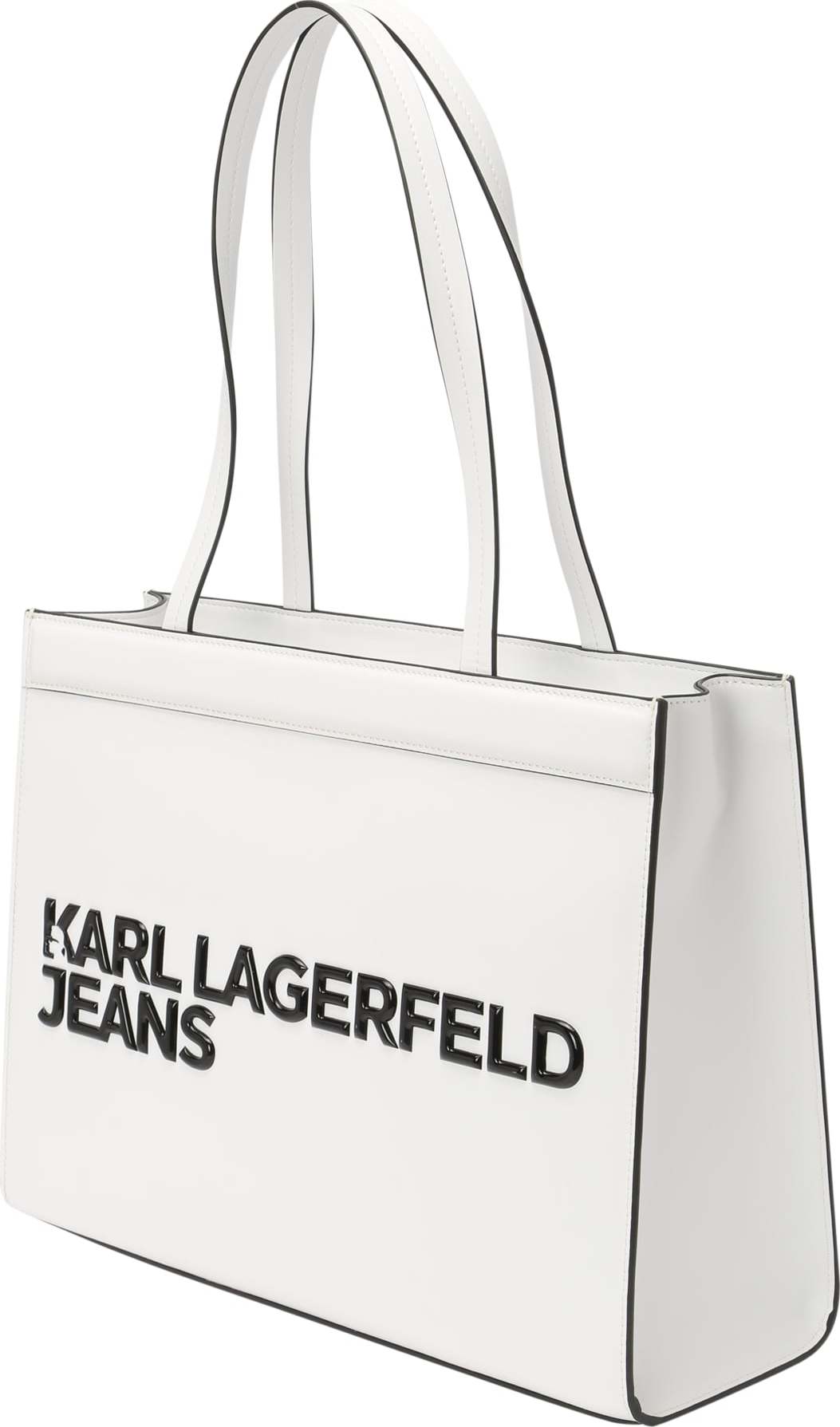 KARL LAGERFELD JEANS Nákupní taška černá / bílá