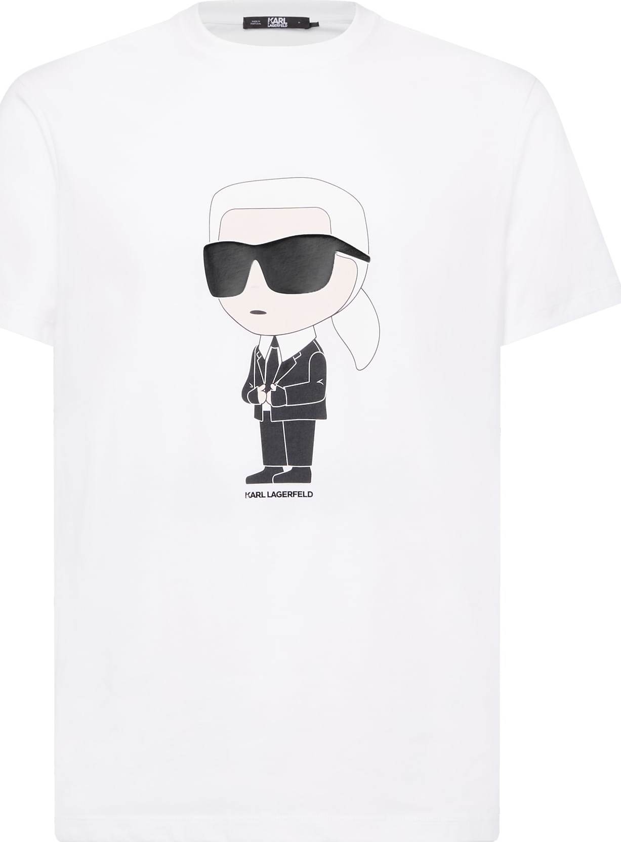 Karl Lagerfeld Tričko béžová / černá / bílá
