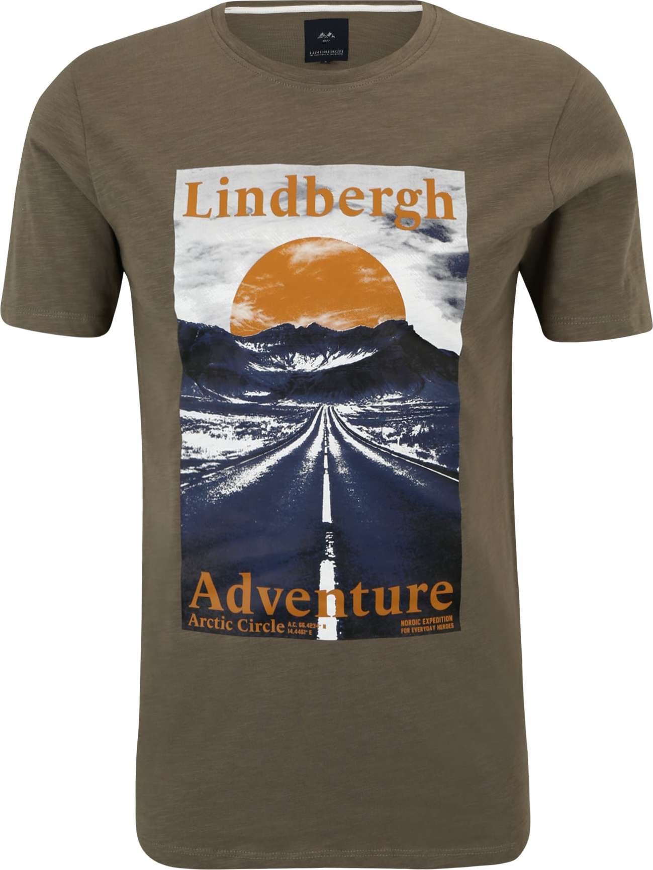 Lindbergh Tričko 'Adventure' námořnická modř / tmavě žlutá / khaki