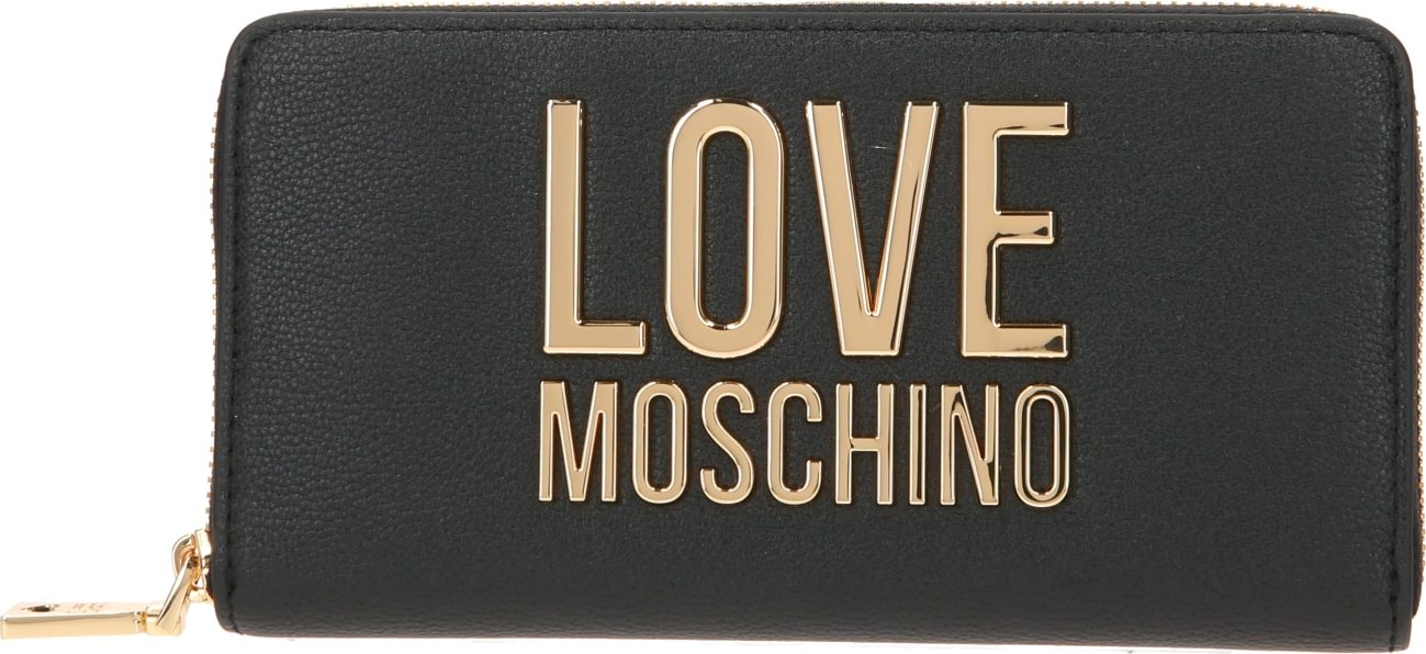 Love Moschino Peněženka zlatá / černá