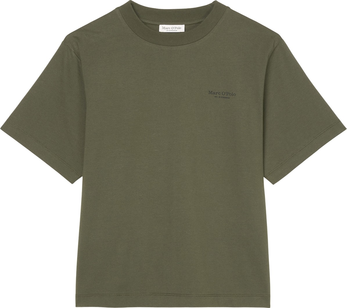 Marc O'Polo Tričko khaki / černá