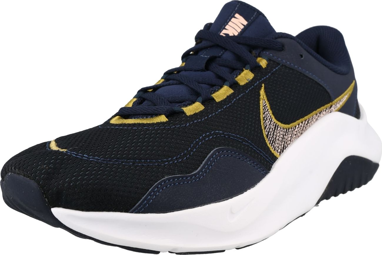 NIKE Sportovní boty 'Legend Essential 3' marine modrá / žlutá / růžová / černá