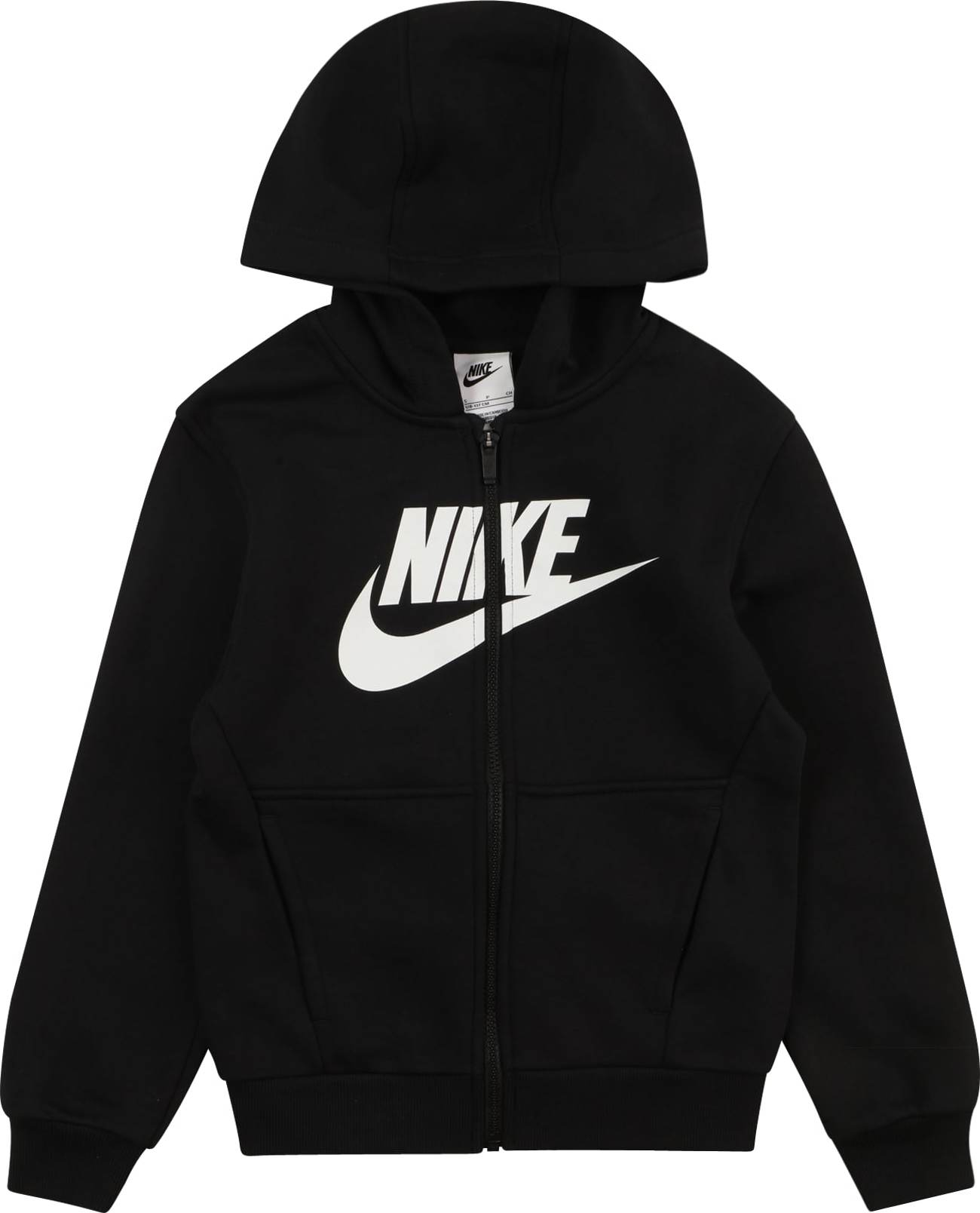 Nike Sportswear Mikina černá / bílá