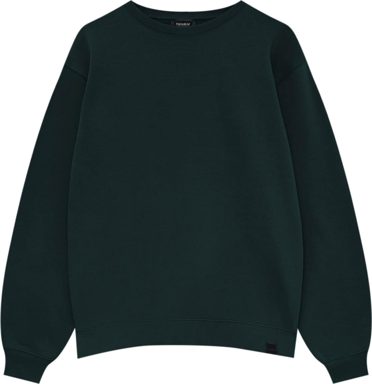 Pull&Bear Mikina jedle / černá