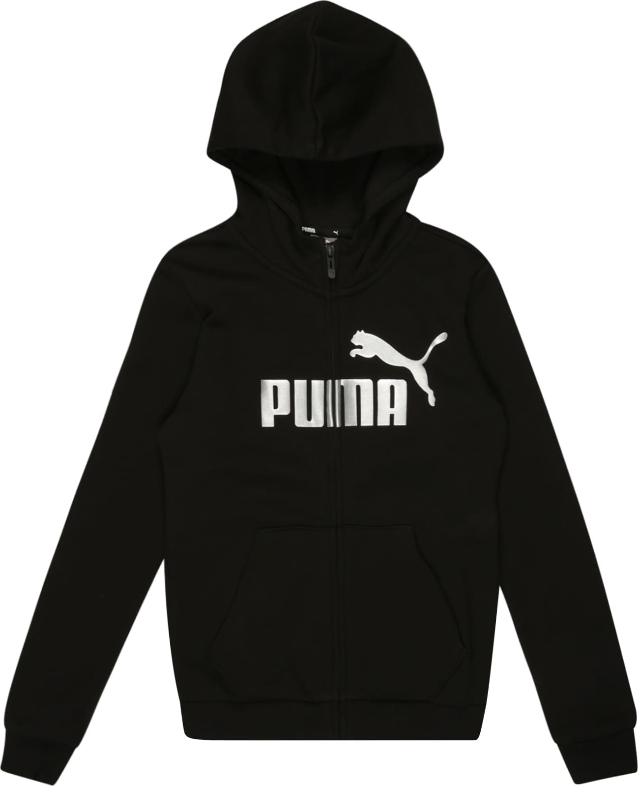 PUMA Mikina černá / bílá