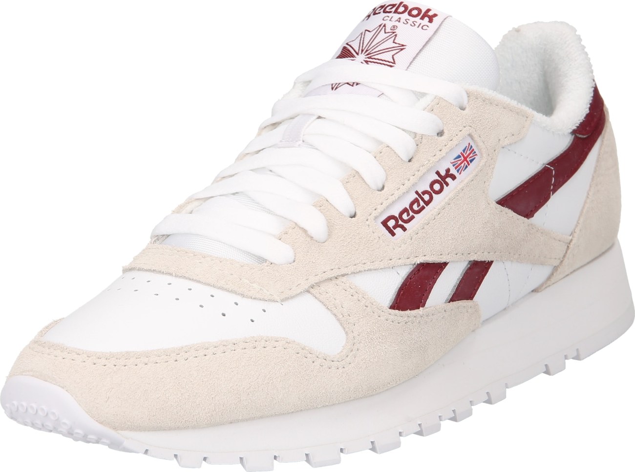 Reebok Classics Tenisky režná / burgundská červeň / bílá