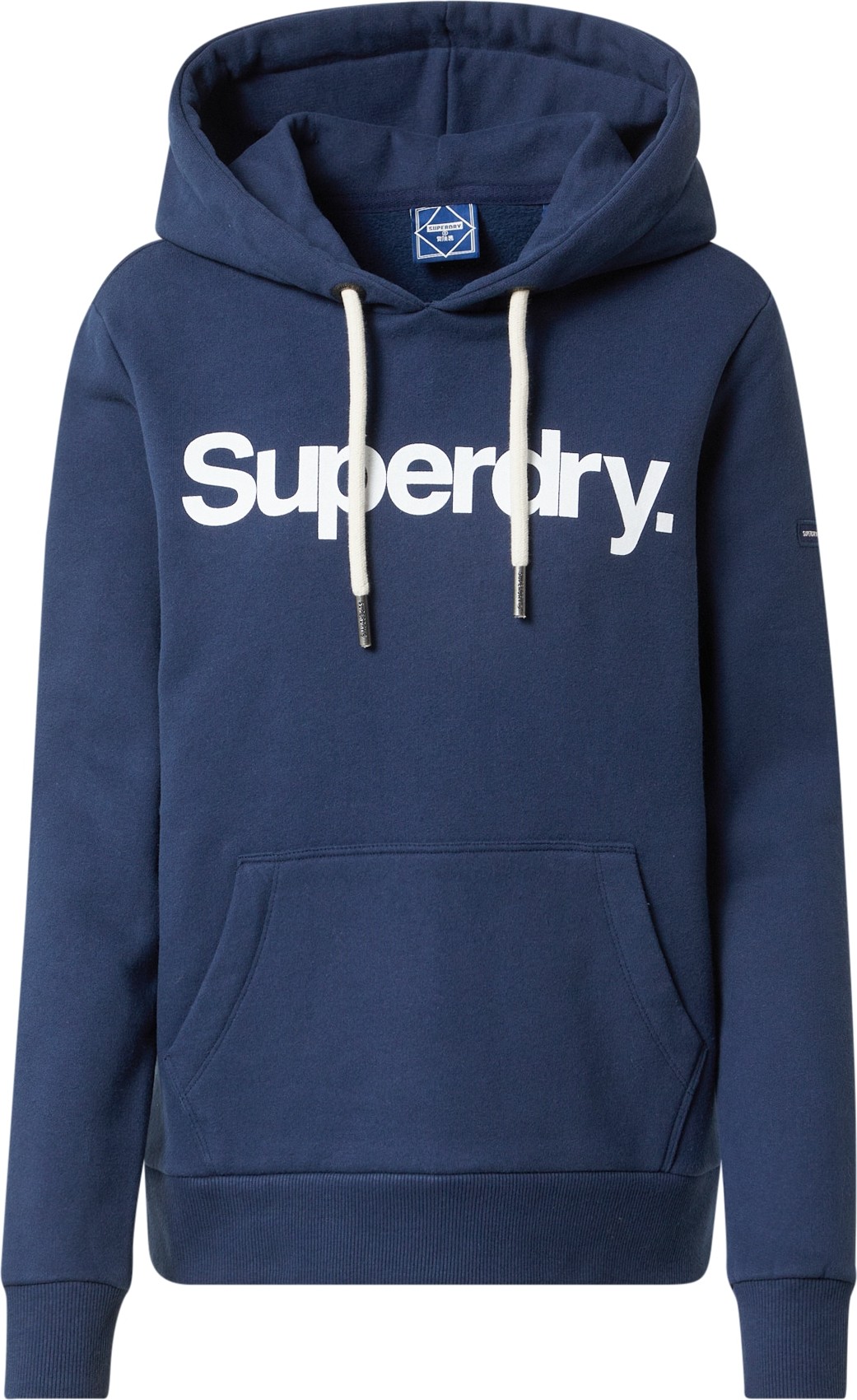 Superdry Mikina námořnická modř / bílá