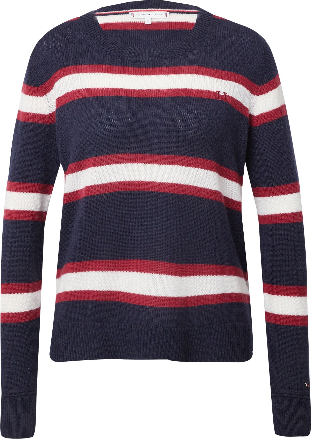 TOMMY HILFIGER Svetr tmavě modrá / červená / bílá