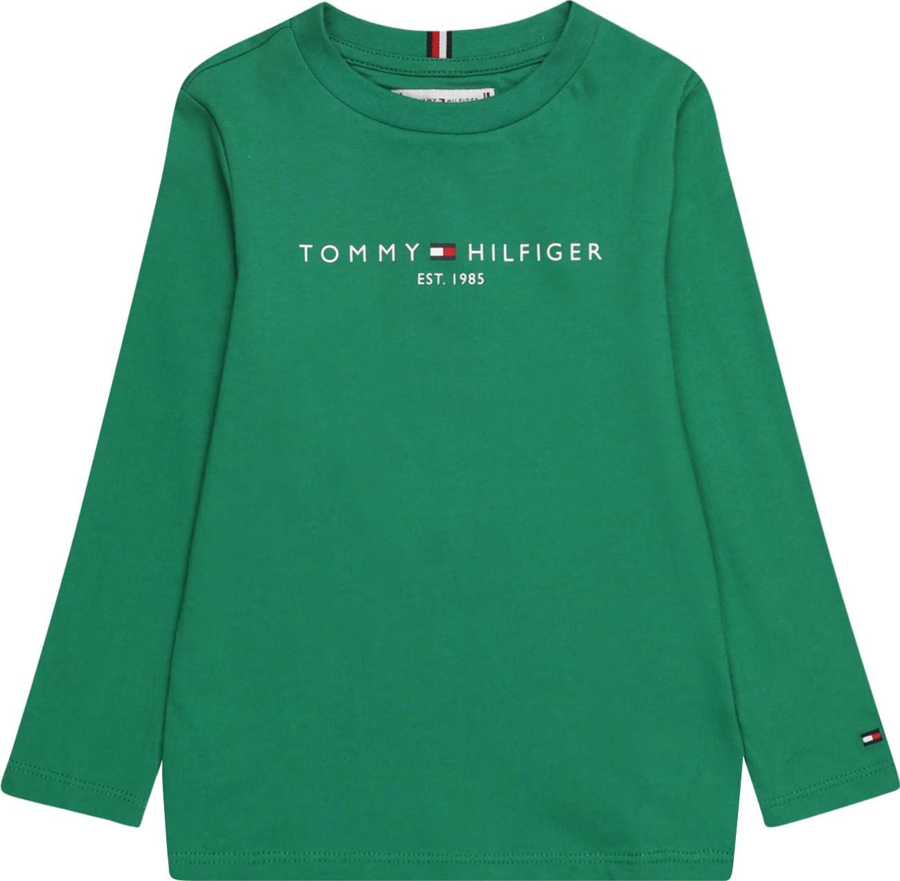 TOMMY HILFIGER Tričko marine modrá / zelená / grenadina / bílá