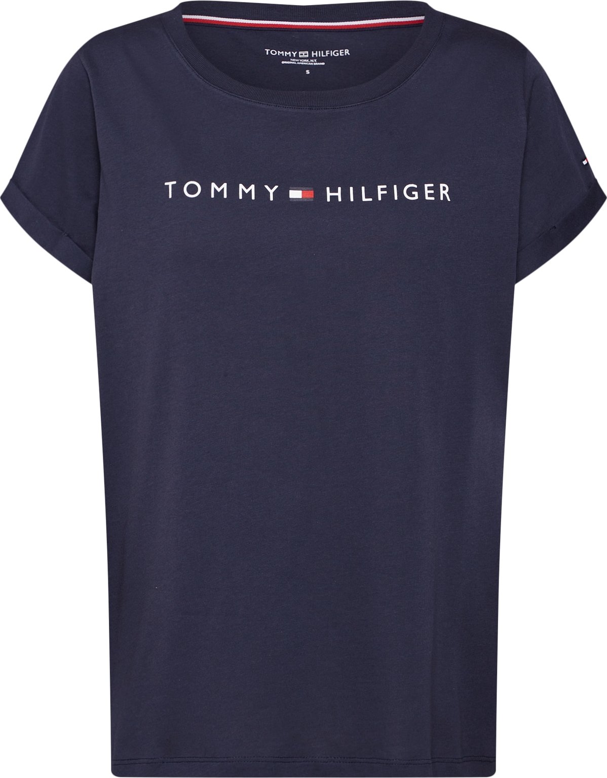 TOMMY HILFIGER Tričko noční modrá / červená / bílá