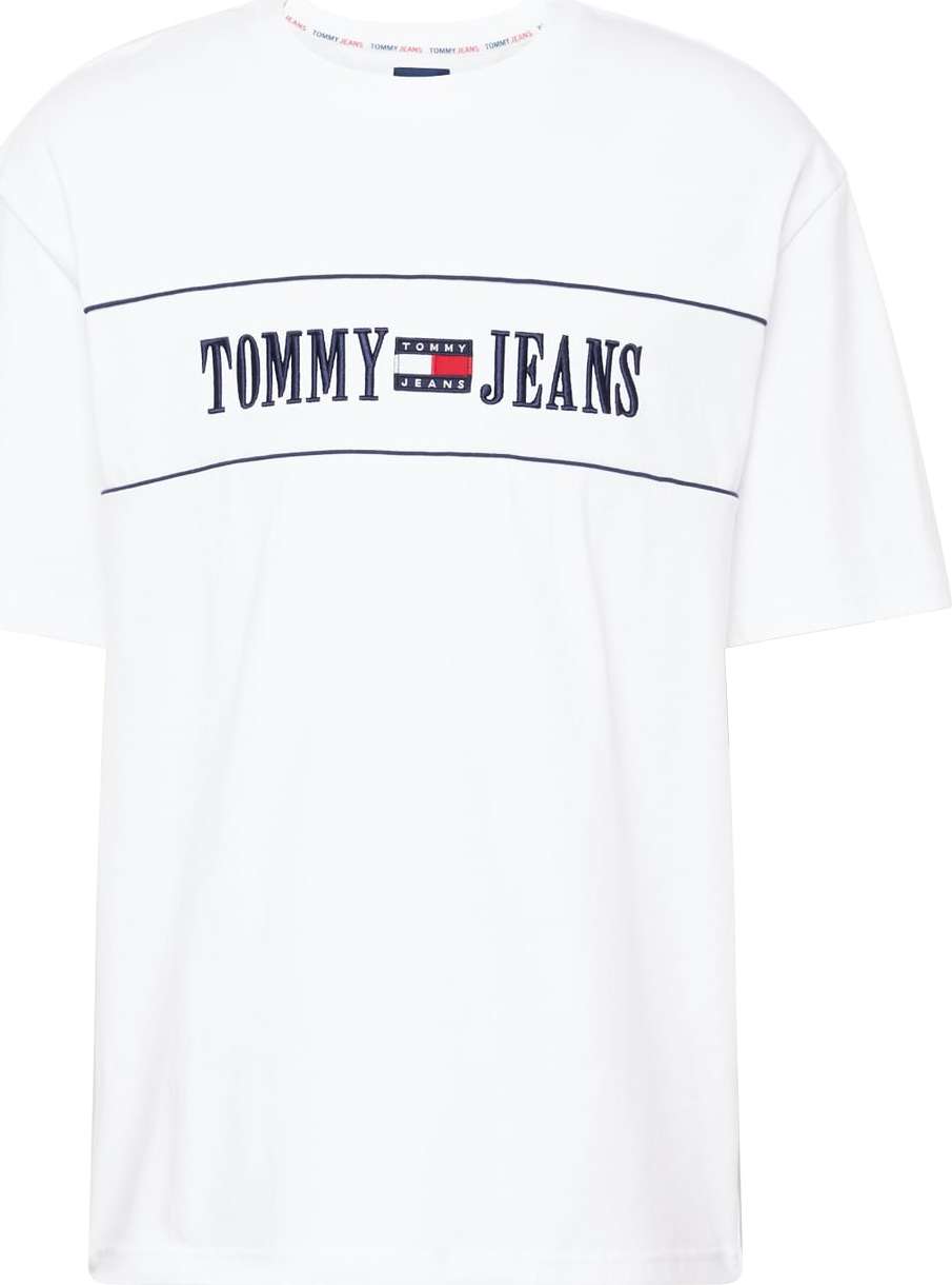 Tommy Jeans Tričko námořnická modř / červená / bílá