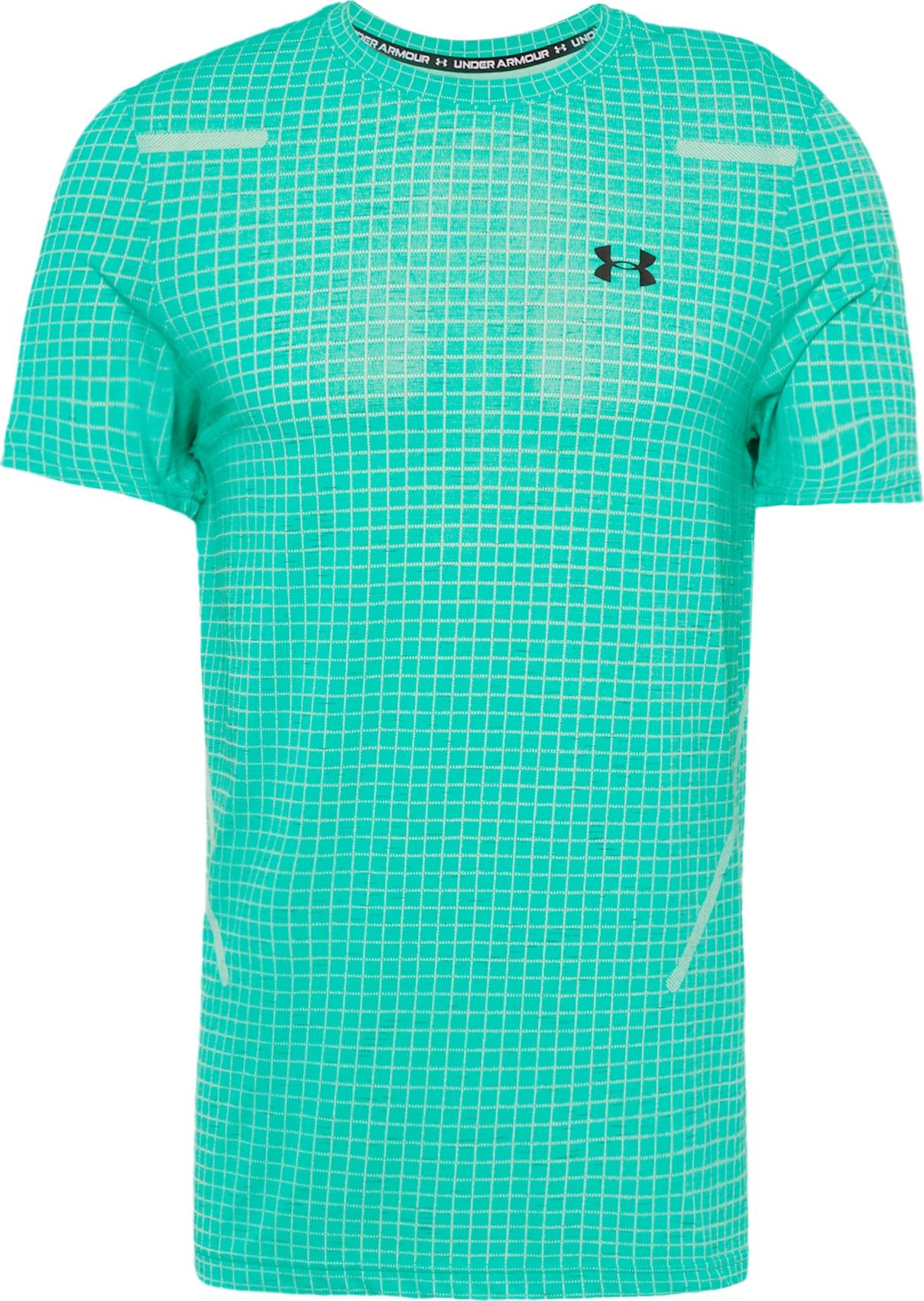 UNDER ARMOUR Funkční tričko zelená / černá / bílá