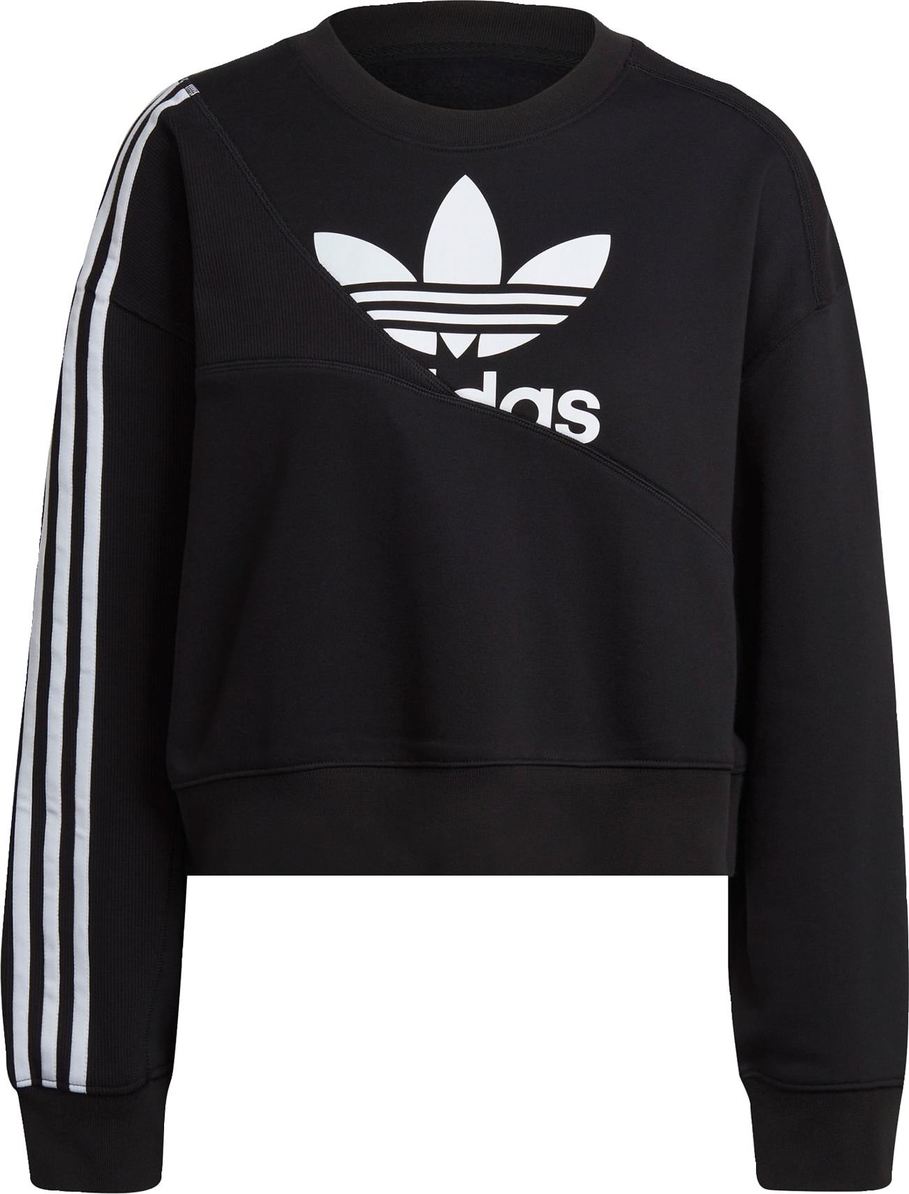 ADIDAS ORIGINALS Mikina černá / bílá