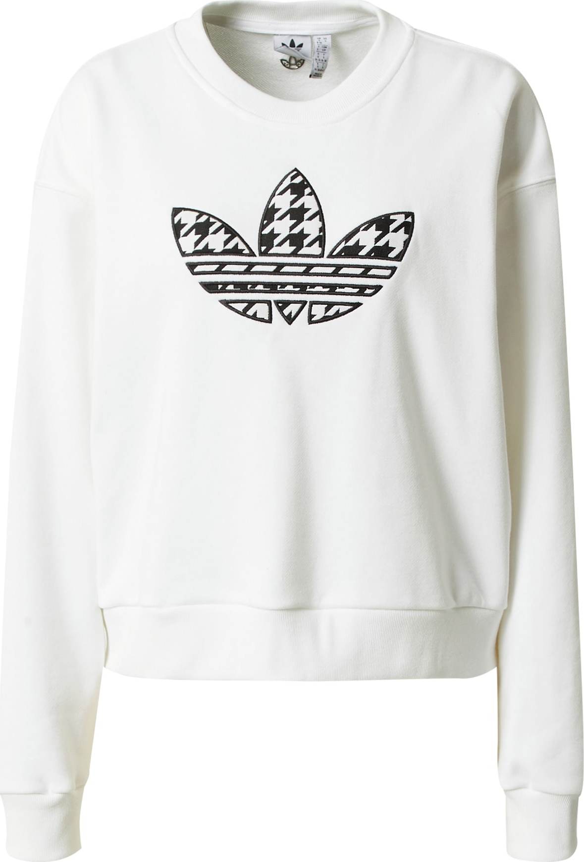 ADIDAS ORIGINALS Mikina černá / bílá