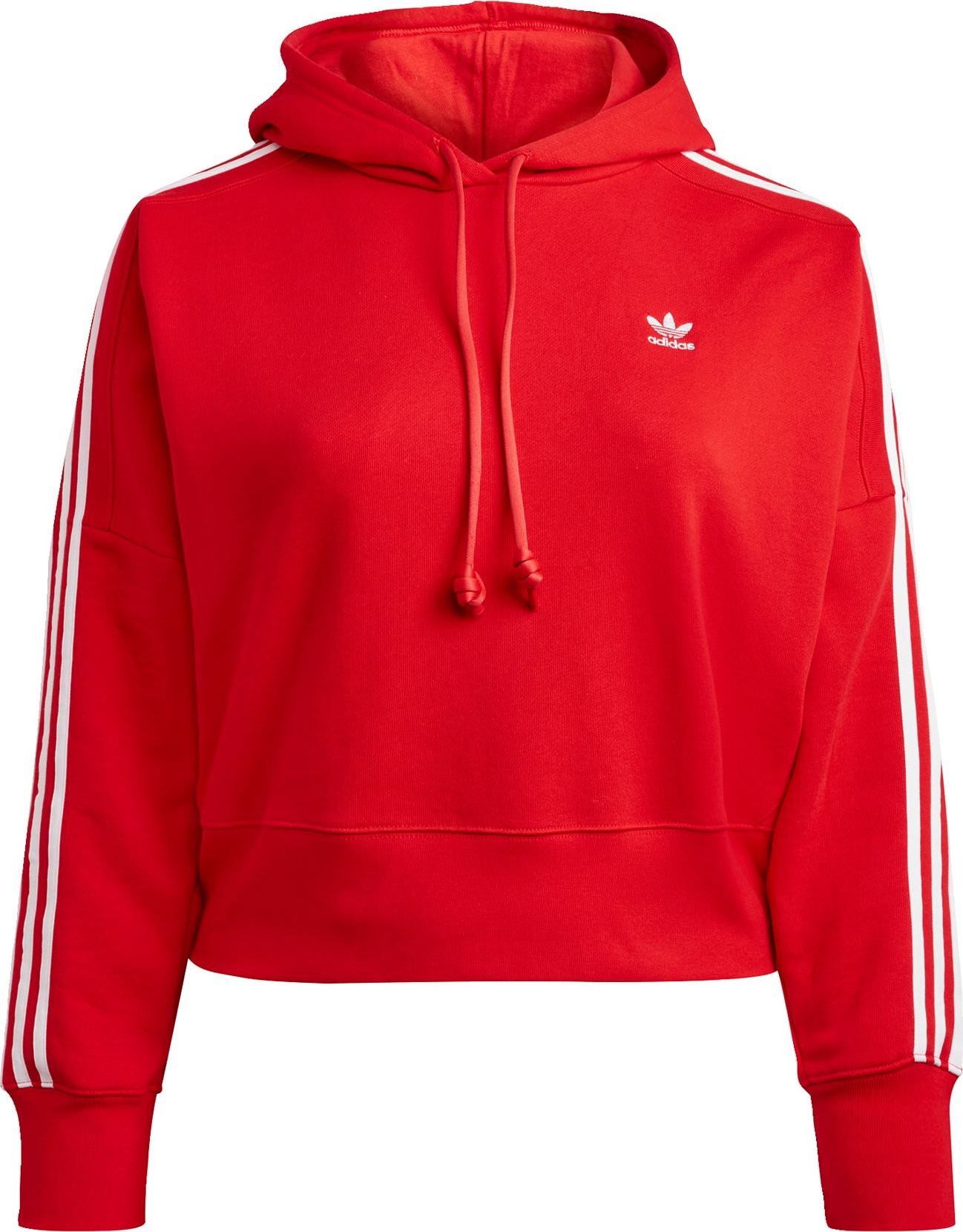 ADIDAS ORIGINALS Mikina červená / bílá