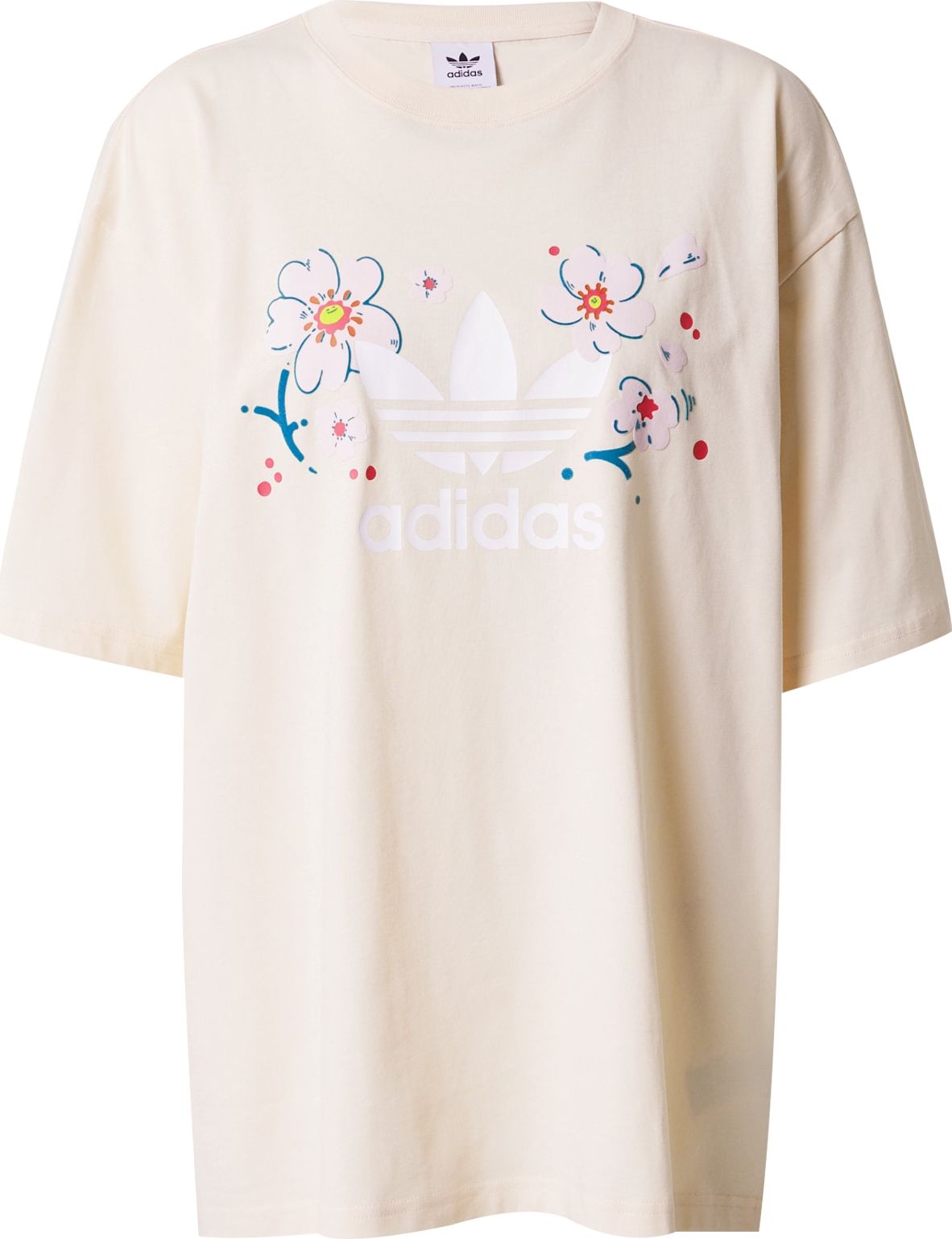 ADIDAS ORIGINALS Oversized tričko modrá / šeříková / pastelově růžová / bílá