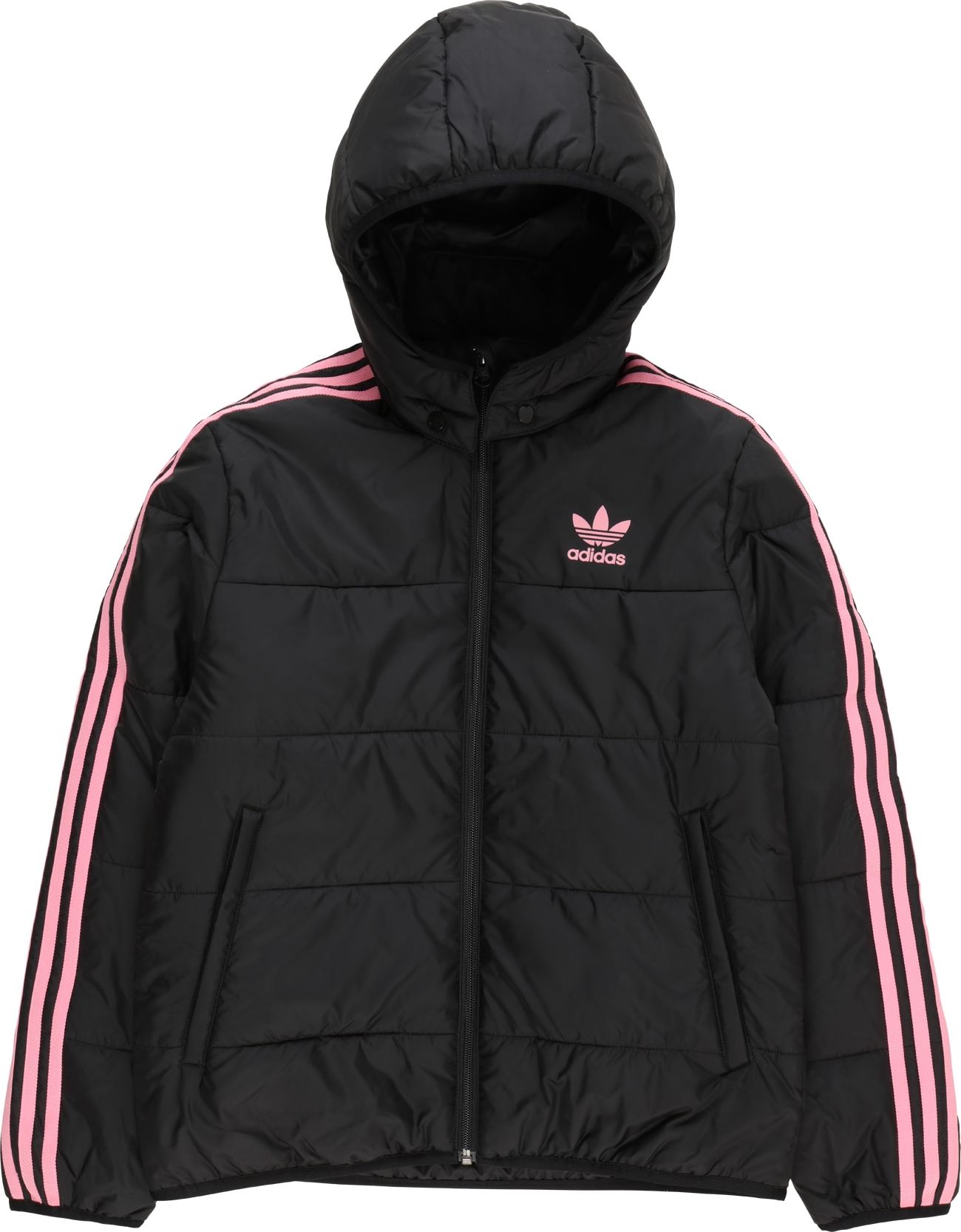 ADIDAS ORIGINALS Přechodná bunda světle růžová / černá