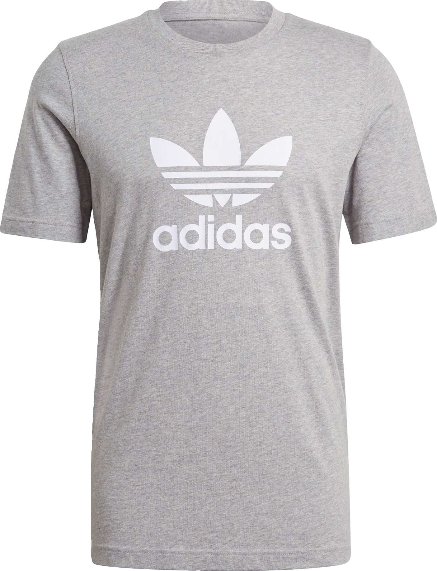 ADIDAS ORIGINALS Tričko světle šedá / bílá