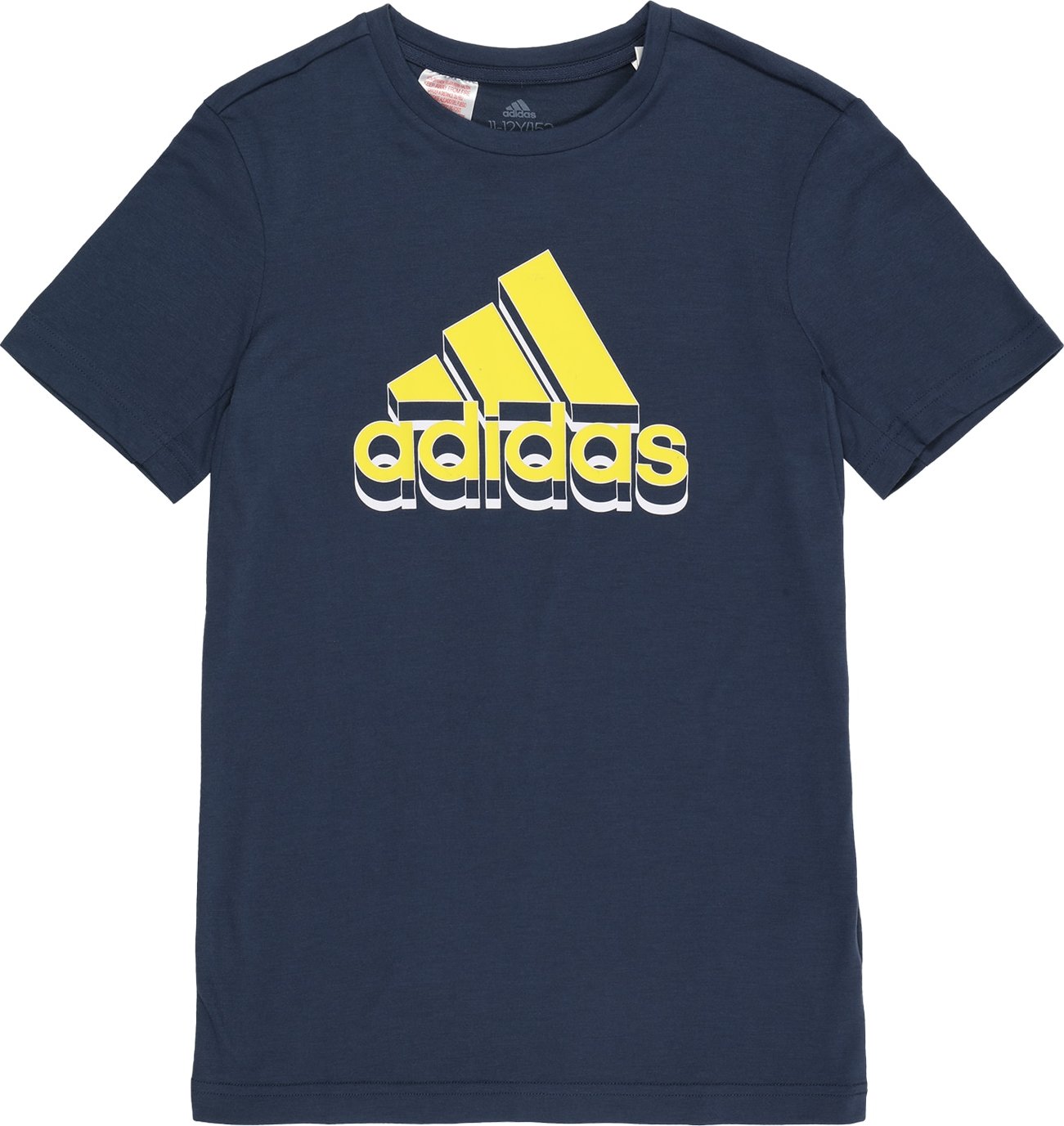 ADIDAS PERFORMANCE Funkční tričko marine modrá / žlutá / bílá