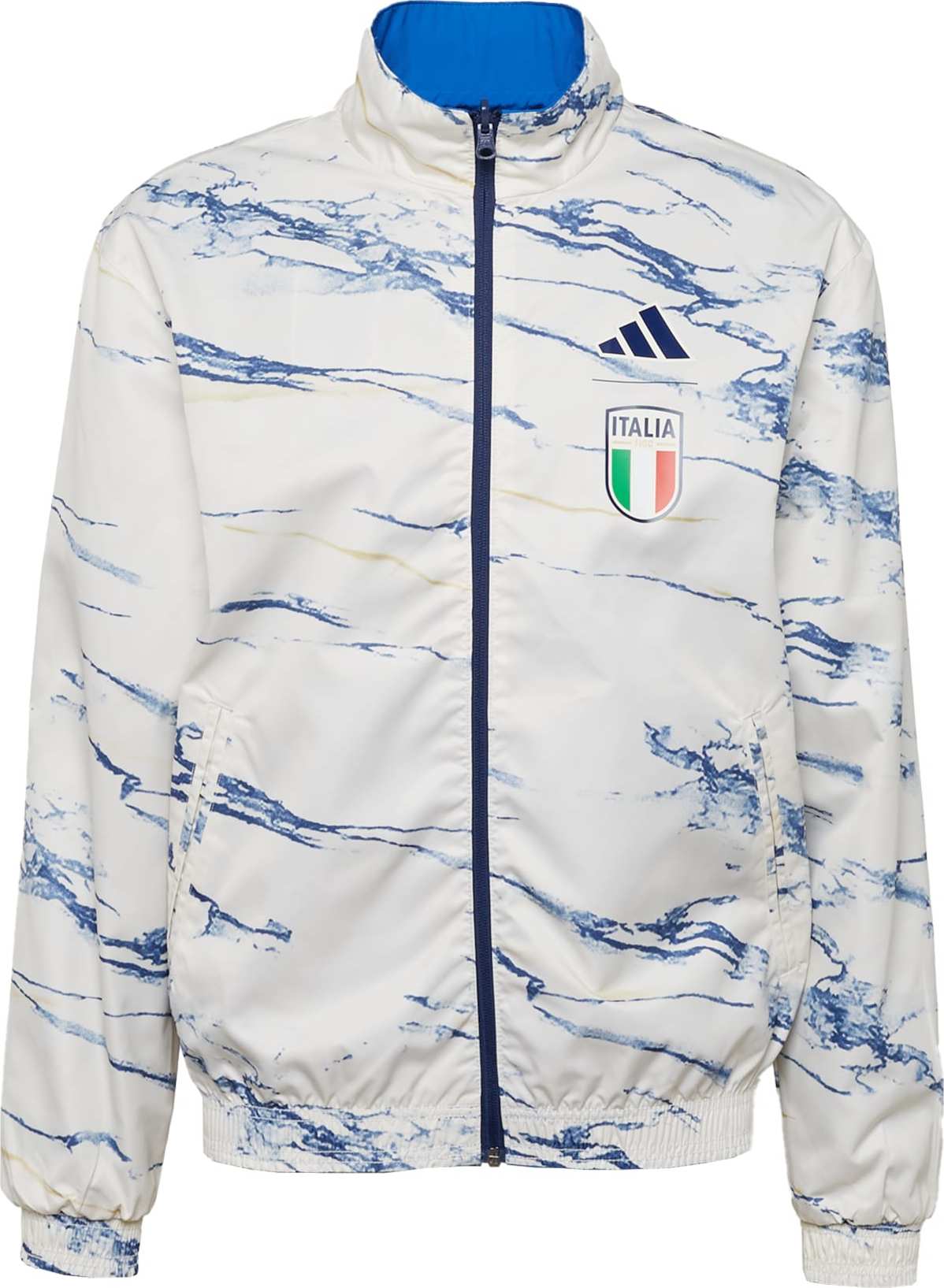 ADIDAS PERFORMANCE Sportovní bunda 'Italien Anthem' písková / nebeská modř / světle zelená / bílá