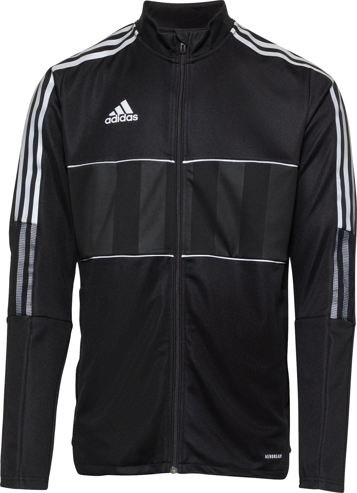 ADIDAS PERFORMANCE Sportovní bunda 'Tiro' šedá / černá / bílá