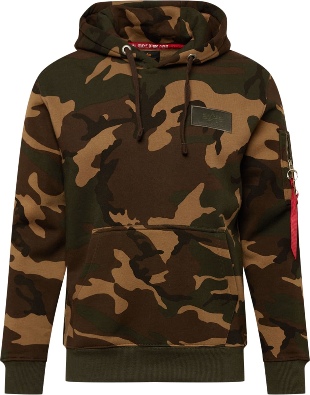 ALPHA INDUSTRIES Mikina čokoládová / světle hnědá / tmavě hnědá / khaki / oranžová