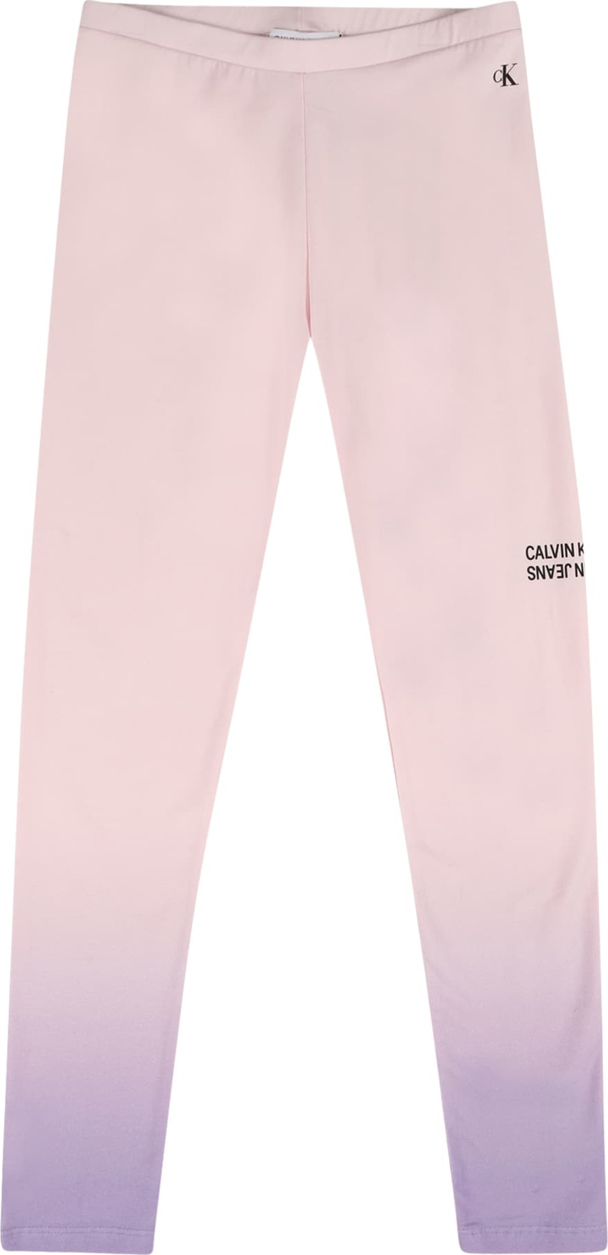 Calvin Klein Jeans Legíny grafitová / světle fialová / růžová