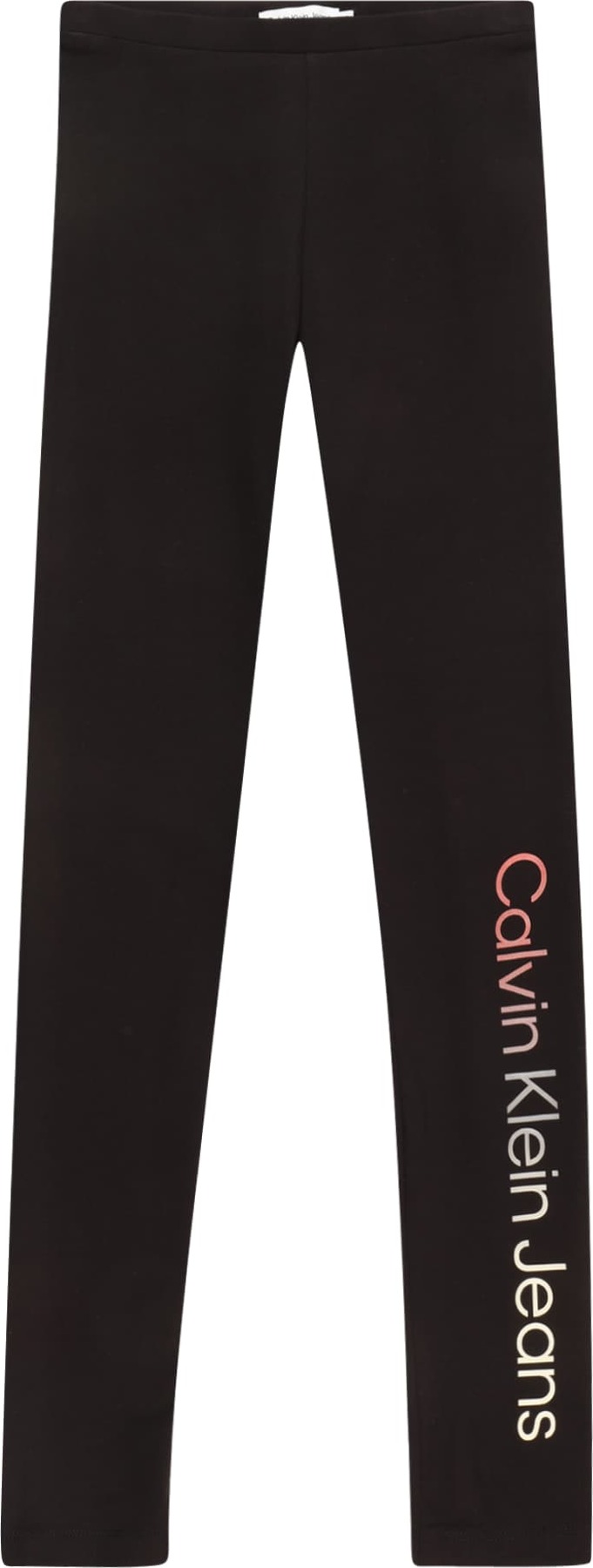 Calvin Klein Jeans Legíny pastelově červená / černá / bílá