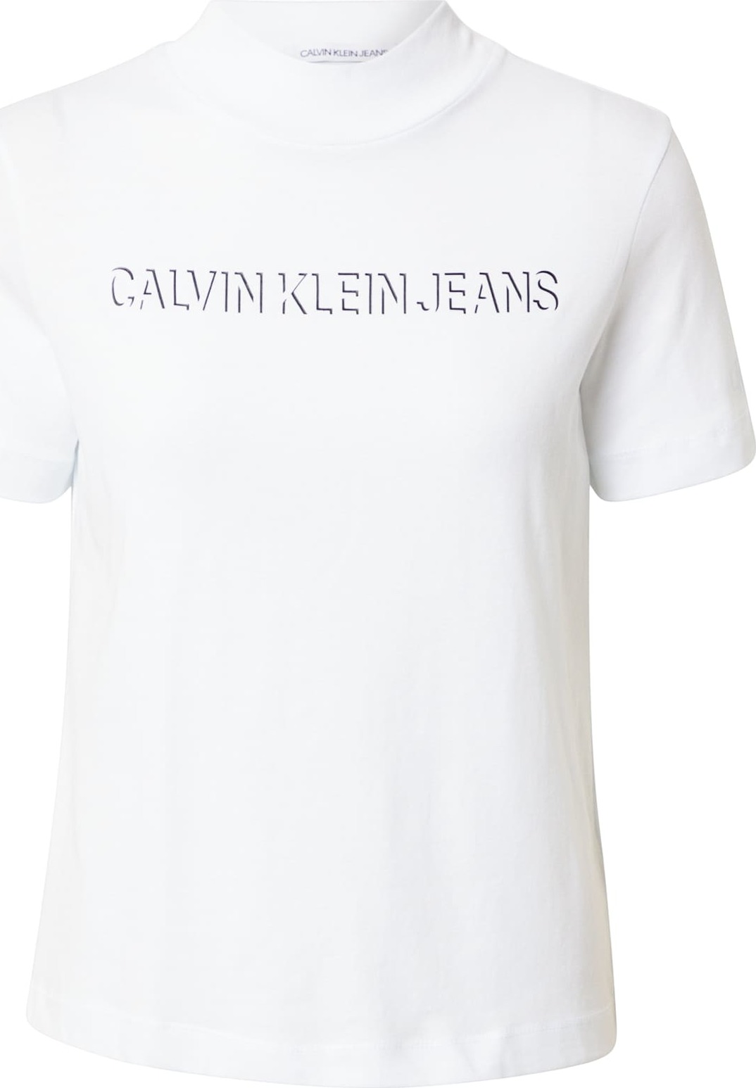 Calvin Klein Jeans Tričko černá / bílá