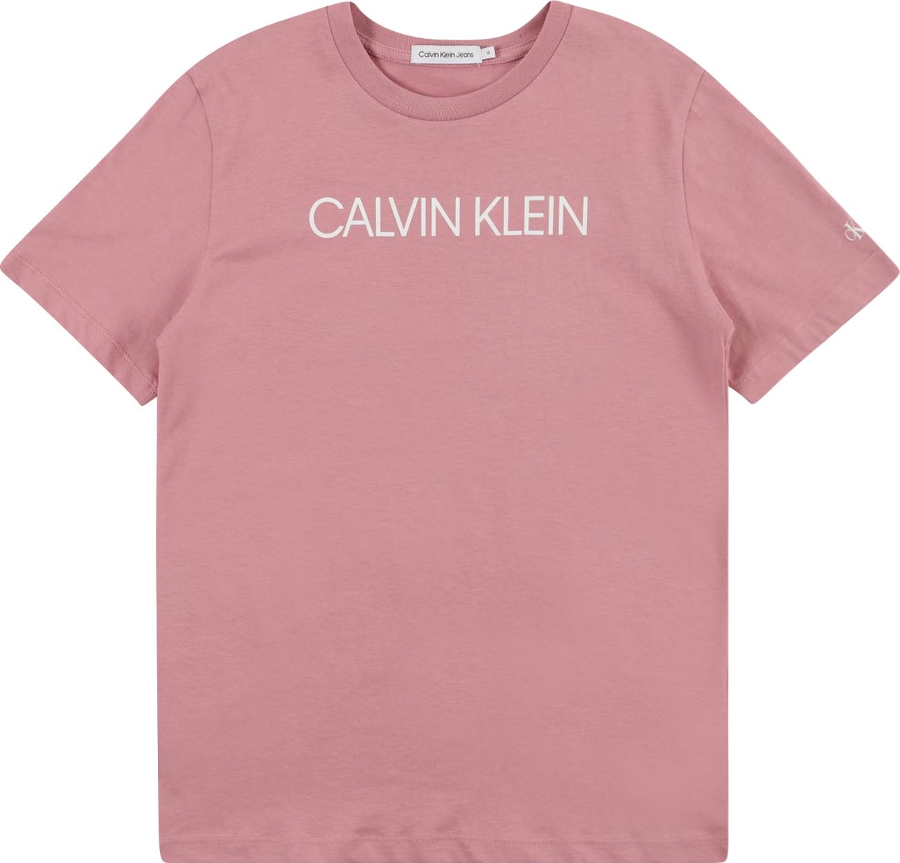 Calvin Klein Jeans Tričko starorůžová / bílá