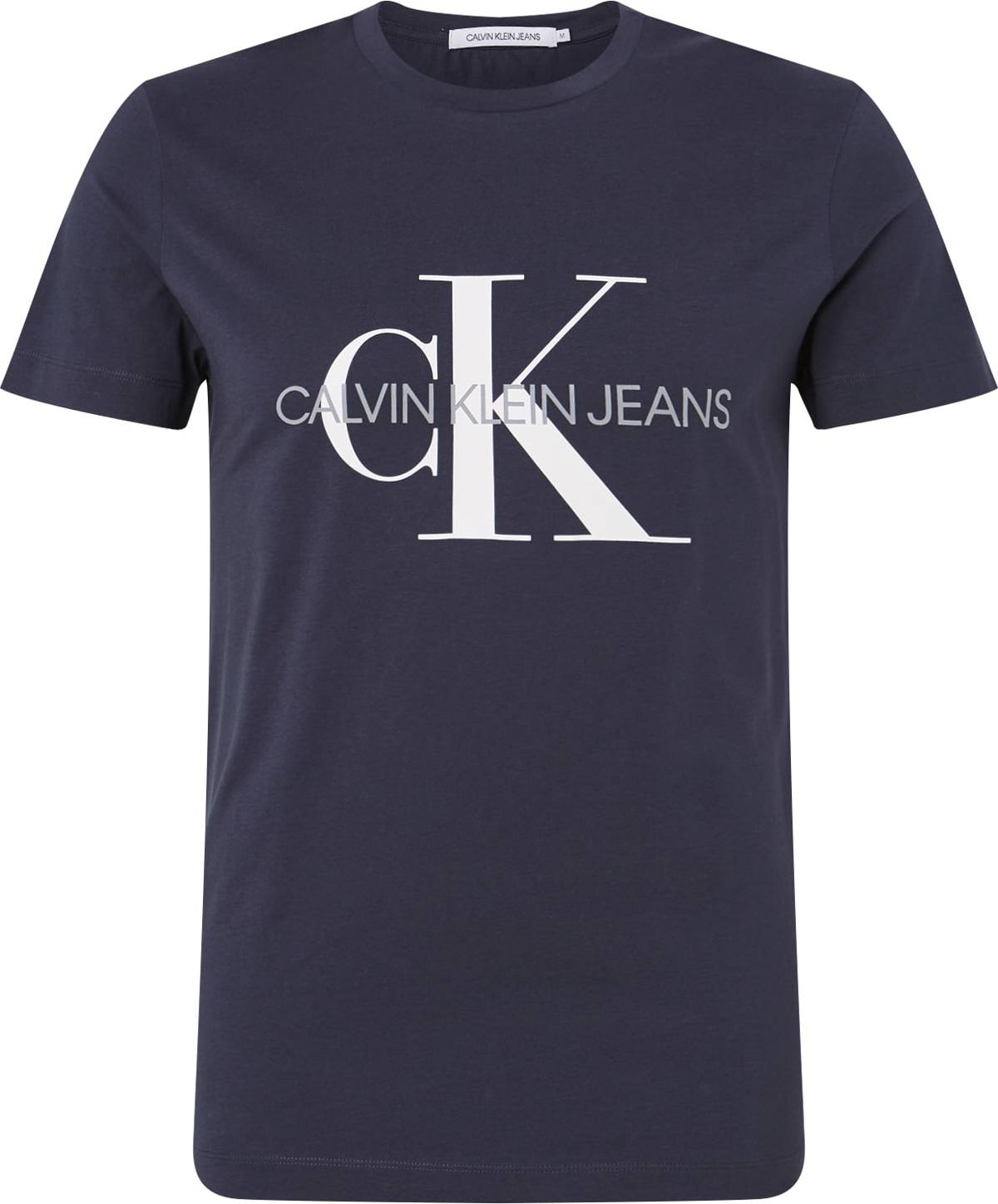 Calvin Klein Jeans Tričko tmavě modrá / šedá / bílá