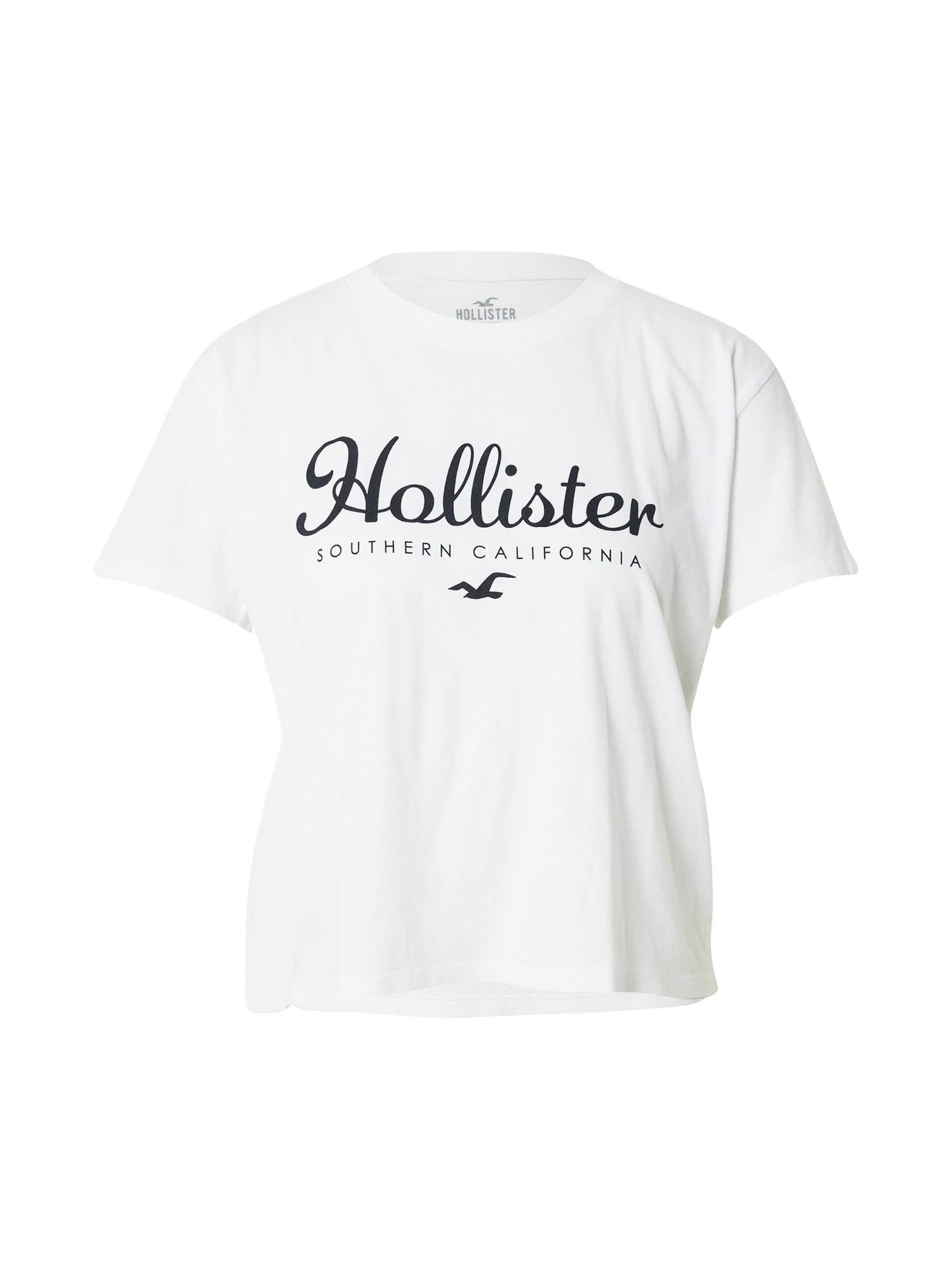 HOLLISTER Tričko černá / bílá