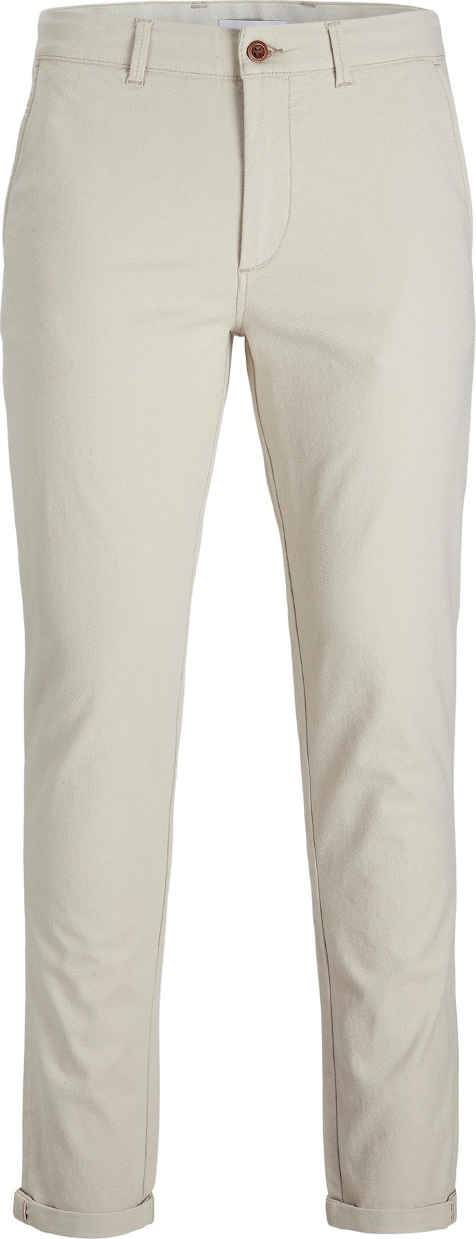 JACK & JONES Chino kalhoty 'Marco' okrová / světle šedá