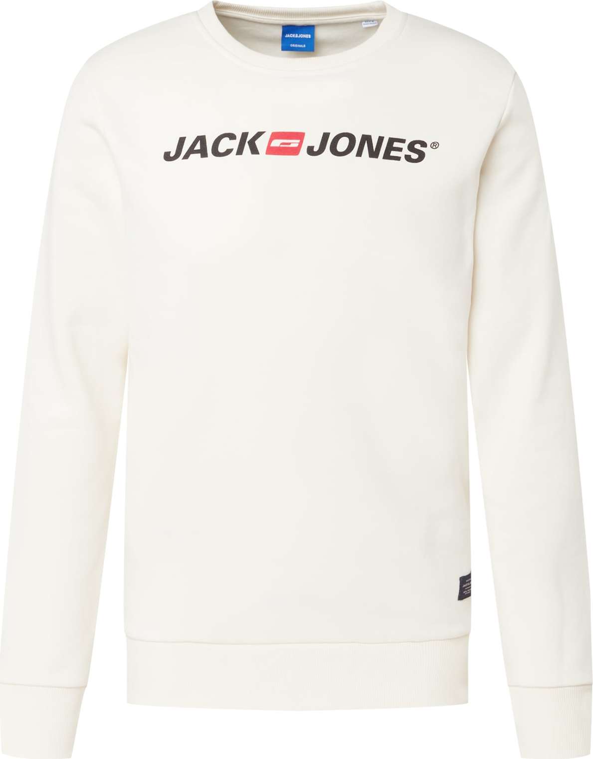 JACK & JONES Mikina béžová / červená / černá